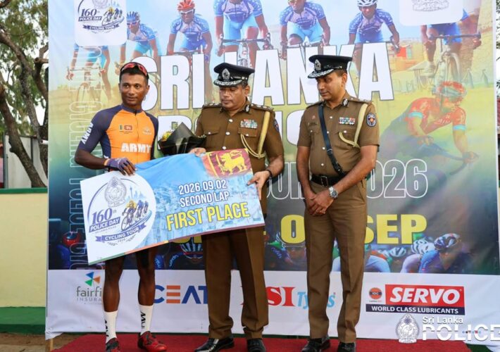 ‘පොලිස් පාපැදි සවාරිය 2026’ – දෙවන අදියරේ ජයග්‍රාහකයා යුධ හමුදා ක්‍රීඩක ටිරාන් පසිඳු තිසේරා